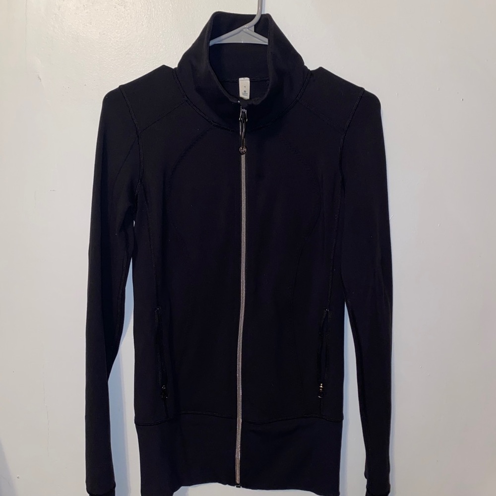 Womens Lululemon Black Full Zip Jacket Size 4